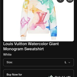 Rare Louis Vuitton watercolor Sweater